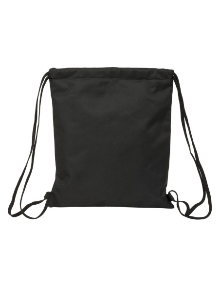 Sac à dos serré par des ficelles Kappa Dark Noir 35 x 40 x 1 cm