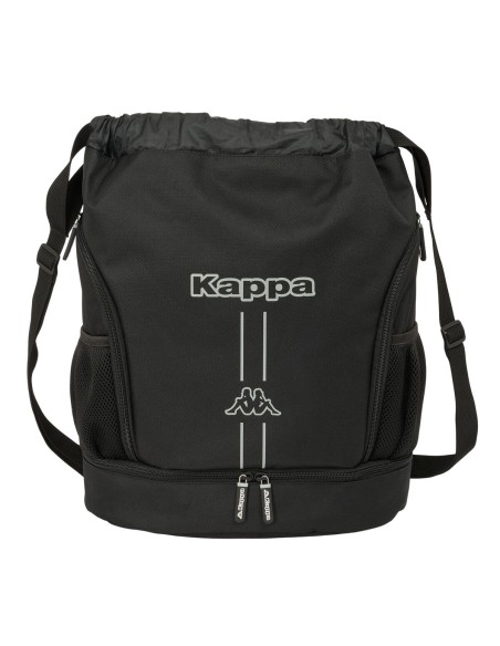 Sac à dos serré par des ficelles Kappa Dark Noir 35 x 40 x 1 cm