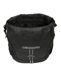 Sac à dos serré par des ficelles Kappa Dark Noir 35 x 40 x 1 cm 2