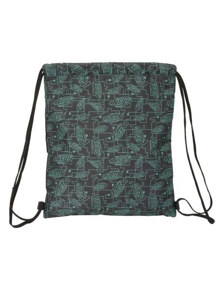 Sac à dos serré par des ficelles Nerf Game Noir 35 x 40 x 1 cm