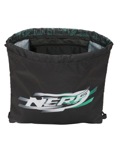 Sac à dos serré par des ficelles Nerf Game Noir 35 x 40 x 1 cm