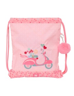 Sac à dos serré par des ficelles Moos Passion Multicouleur 35 x 40 x 1 cm