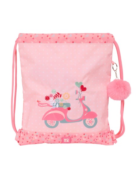 Sac à dos serré par des ficelles Moos Passion Multicouleur 35 x 40 x 1 cm