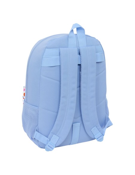 Cartable Smiley Joyful Bleu Multicouleur 30 x 46 x 14 cm