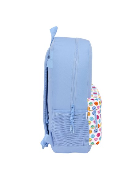 Cartable Smiley Joyful Bleu Multicouleur 30 x 46 x 14 cm