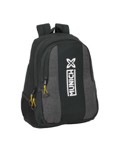 Cartable Munich Topo Noir 32 x 44 x 16 cm