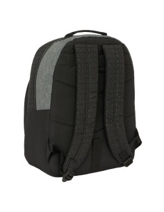 Cartable BlackFit8 Old school Noir Gris 32 x 42 x 15 cm 2