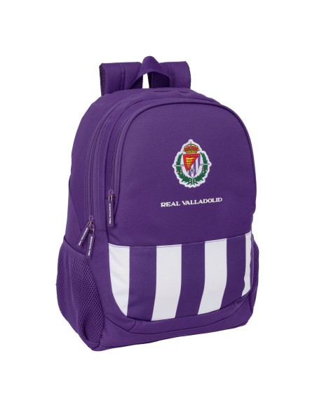 Cartable Real Valladolid C.F. Blanc Violet 32 x 44 x 16 cm
