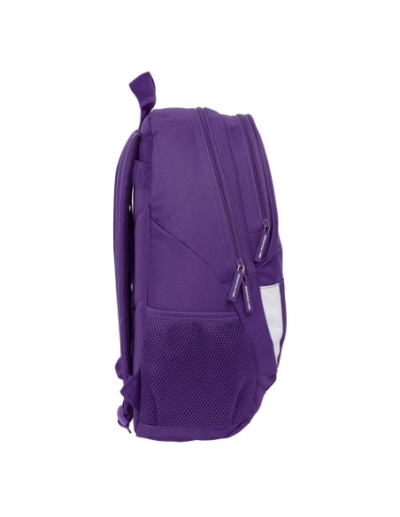 Cartable Real Valladolid C.F. Blanc Violet 32 x 44 x 16 cm