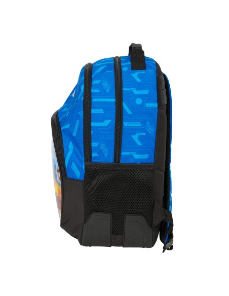 Cartable Hot Wheels Let's race Bleu Noir 32 x 42 x 15 cm