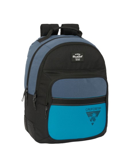 Cartable BlackFit8 California Bleu Noir 32 x 42 x 15 cm