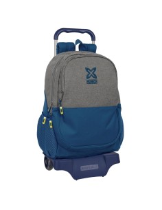 Cartable à roulettes Munich Street Bleu Gris 32 x 44 x 16 cm