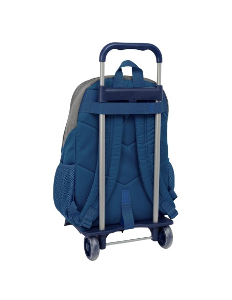 Cartable à roulettes Munich Street Bleu Gris 32 x 44 x 16 cm