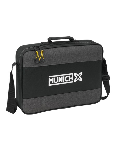 Cartable d'école Munich Topo Noir 38 x 28 x 6 cm