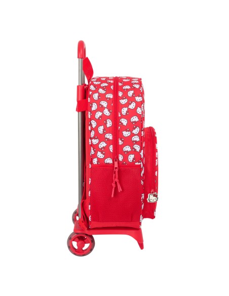 Cartable à roulettes Hello Kitty Iconic Blanc Rouge 33 x 42 x 14 cm