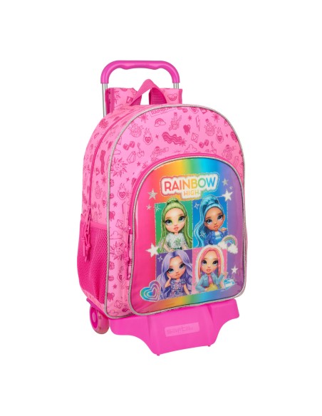 Cartable à roulettes Rainbow High Shine Multicouleur 33 x 42 x 14 cm
