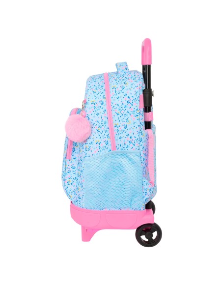 Cartable à roulettes Vicky Martín Berrocal Paraíso Bleu Rose 33 x 45 x 22 cm