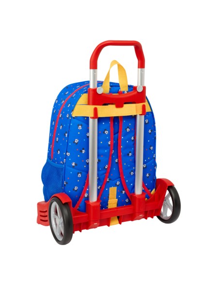 Cartable à roulettes Mickey Mouse Clubhouse Good day Bleu 33 x 42 x 14 cm