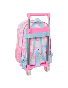 Cartable à roulettes Barbie Painterly Rose Bleu ciel 26 x 11 x 67 cm 26 x 34 x 11 cm 2