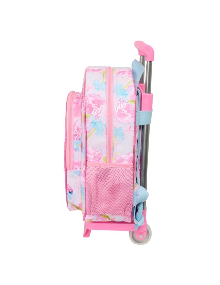 Cartable à roulettes Barbie Painterly Rose Bleu ciel 26 x 11 x 67 cm 26 x 34 x 11 cm