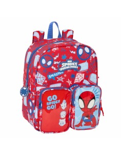 Cartable Spider-Man Rescue Bleu Rouge 22 x 27 x 10 cm