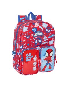 Cartable Spider-Man Rescue Bleu Rouge 26 x 34 x 11 cm