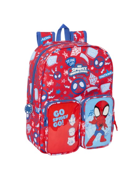 Cartable Spider-Man Rescue Bleu Rouge 26 x 34 x 11 cm