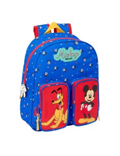 Cartable Mickey Mouse Clubhouse Good day Bleu 28 x 34 x 10 cm