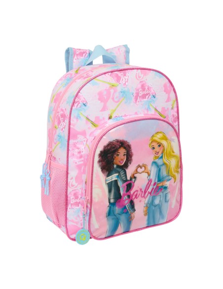 Cartable Barbie Painterly Rose Bleu ciel 32 x 38 x 12 cm