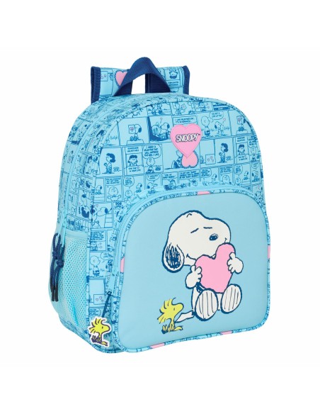 Cartable Snoopy Love Bleu 32 x 38 x 12 cm
