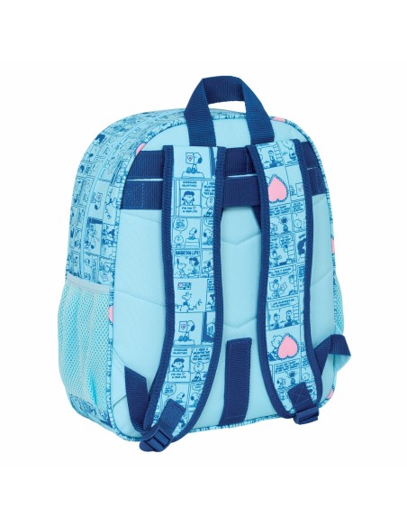 Cartable Snoopy Love Bleu 32 x 38 x 12 cm