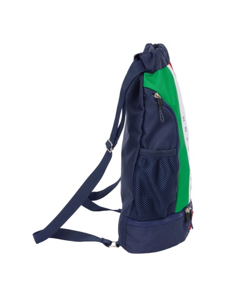 Sac à dos serré par des ficelles Benetton Flag Blue marine 35 x 40 x 1 cm