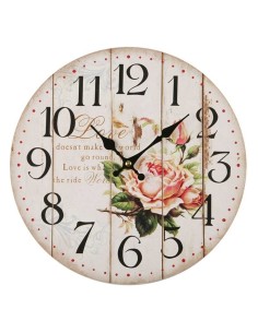 Horloge Murale Versa Rosé Métal (5 x 28 x 28 cm)