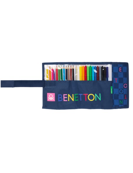 Fourre-tout Benetton Damero Blue marine 7 x 20 x 7 cm 27 Pièces