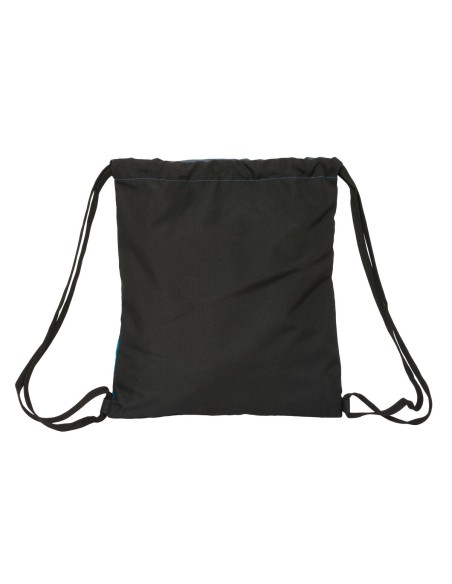 Sac à dos serré par des ficelles BlackFit8 California Bleu Noir 35 x 40 x 1 cm