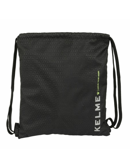 Sac à dos serré par des ficelles Kelme Iron Noir 35 x 40 x 1 cm