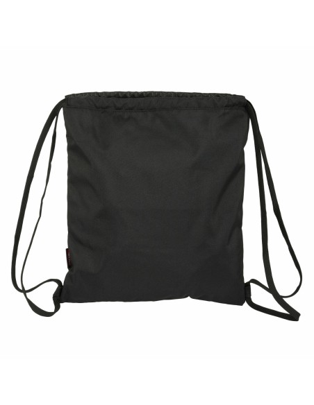 Sac à dos serré par des ficelles Kelme Iron Noir 35 x 40 x 1 cm