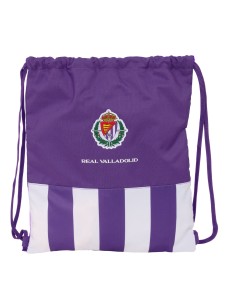 Sac à dos serré par des ficelles Real Valladolid C.F. Blanc Violet 35 x 40 x 1 cm