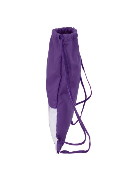 Sac à dos serré par des ficelles Real Valladolid C.F. Blanc Violet 35 x 40 x 1 cm