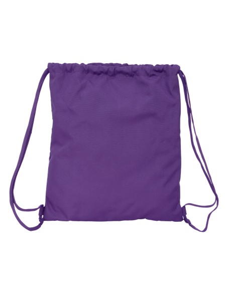 Sac à dos serré par des ficelles Real Valladolid C.F. Blanc Violet 35 x 40 x 1 cm
