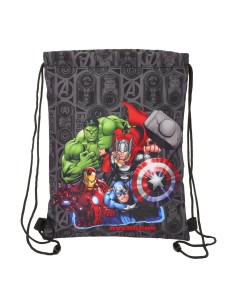 Sac à dos serré par des ficelles The Avengers Vendetta Noir 26 x 34 x 1 cm