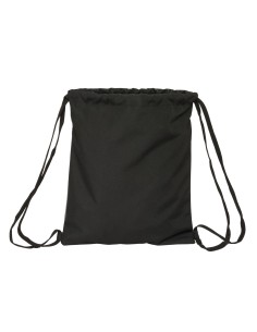 Sac à dos serré par des ficelles BlackFit8 Old school Noir Gris 35 x 40 x 1 cm 2