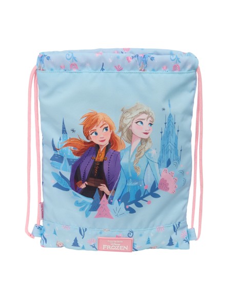 Sac à dos serré par des ficelles Frozen Ice magic Bleu 26 x 34 x 1 cm