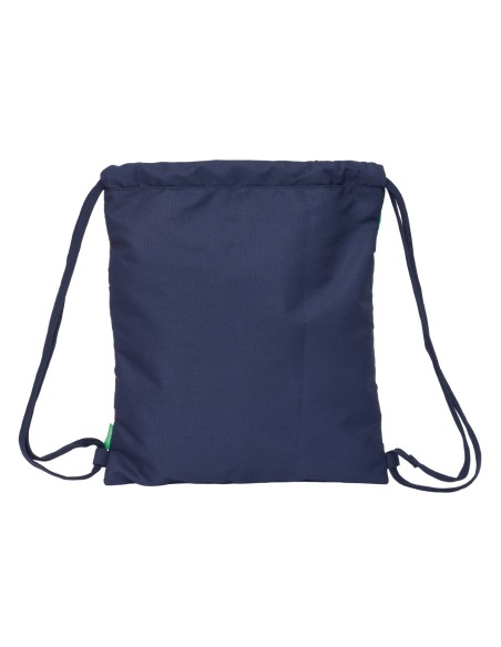 Sac à dos serré par des ficelles Benetton Flag Blue marine 35 x 40 x 1 cm