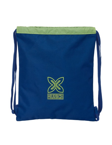Sac à dos serré par des ficelles Munich North Blue marine 35 x 40 x 1 cm