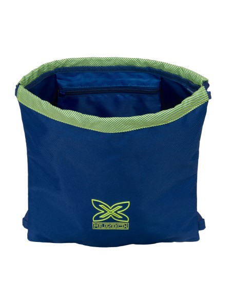 Sac à dos serré par des ficelles Munich North Blue marine 35 x 40 x 1 cm