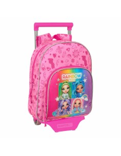 Cartable à roulettes Rainbow High Shine Multicouleur 28 x 34 x 10 cm