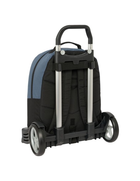 Cartable à roulettes BlackFit8 California Bleu Noir 32 x 42 x 15 cm