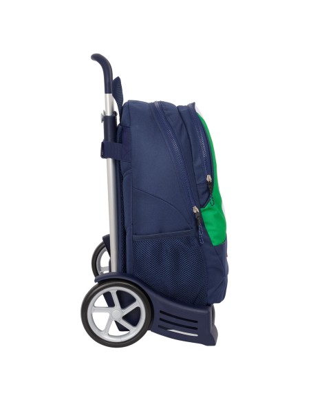 Cartable à roulettes Benetton Flag Blue marine 32 x 44 x 16 cm