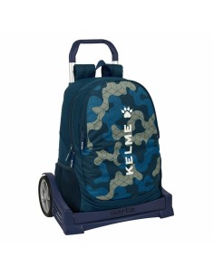 Cartable à roulettes Kelme Epic Blue marine 32 x 44 x 16 cm
